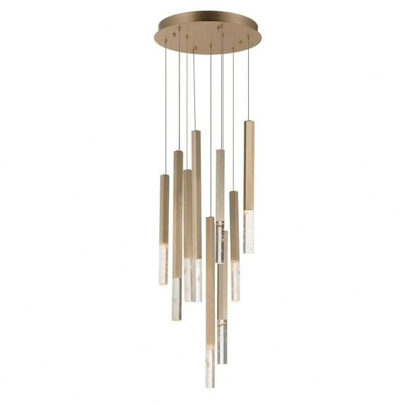 ET2 Lighting - Diaphane - 32.5 Inch 45W 9 LED Pendant-Gold Finish - ET2 Lighting