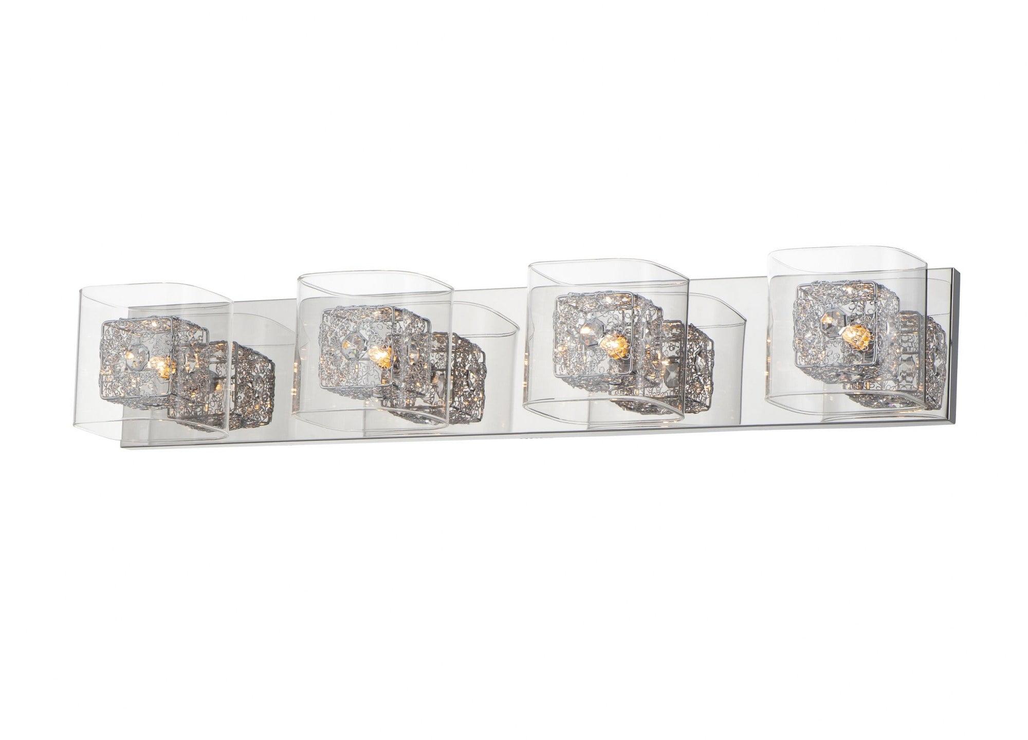 ET2 Lighting - Four Light Bath Vanity - Gem-4 Light Bath Vanity in Modern