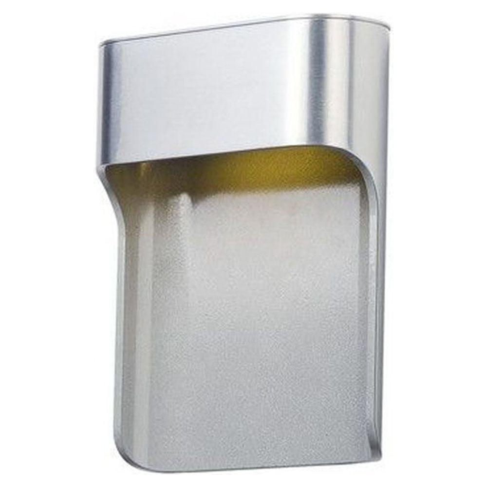 Satin Aluminum 8W LED Outdoor Wall Sconce