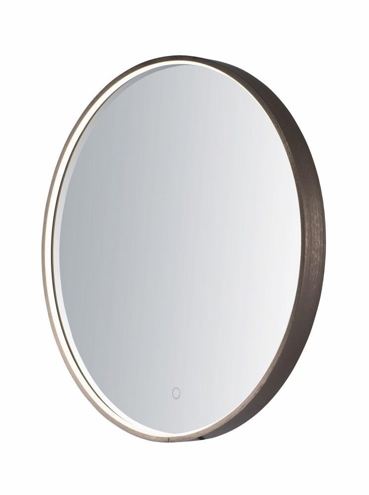 27.5" Round Anodized Bronze LED Vanity Mirror