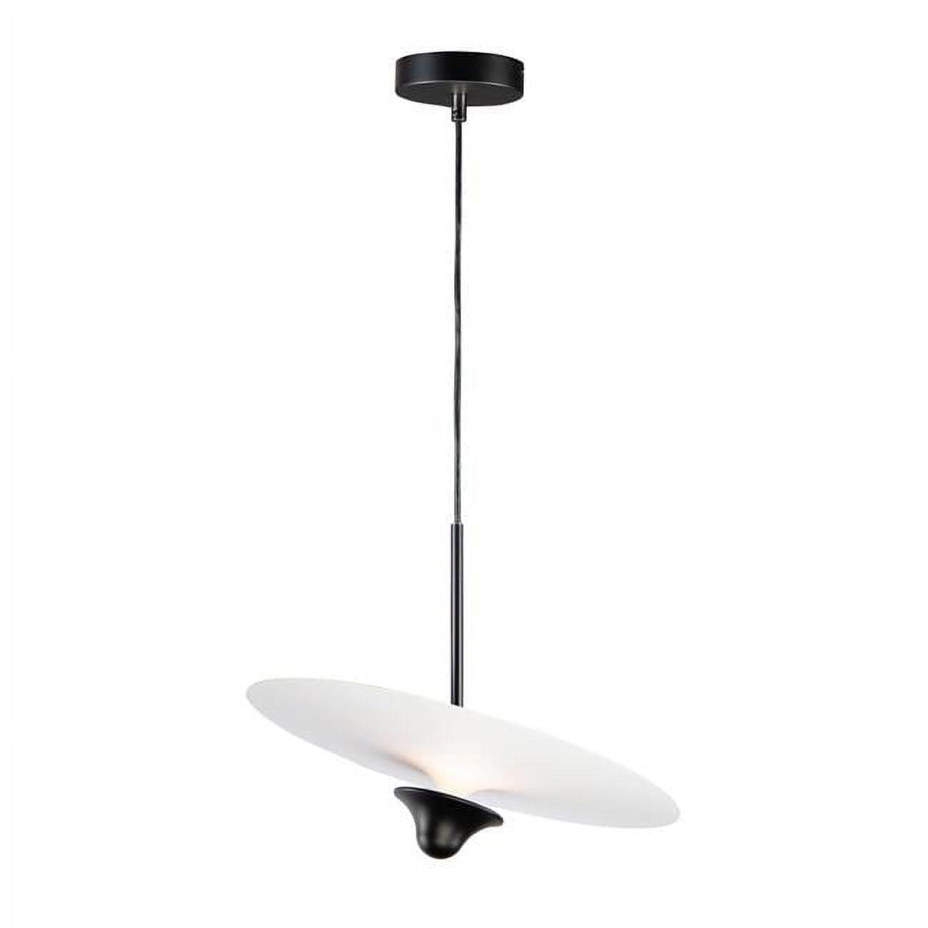 Black Aluminum LED Adjustable Pendant Light