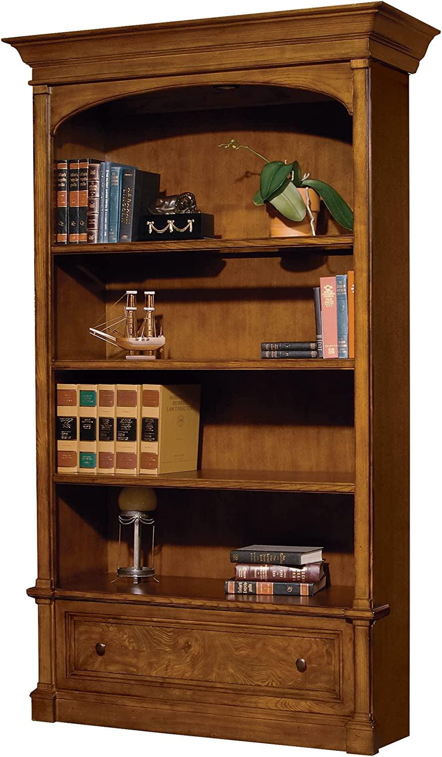 Hekman 79104 Hekman Urban Ash Bookcase 7-9104 Urban Ash Burl