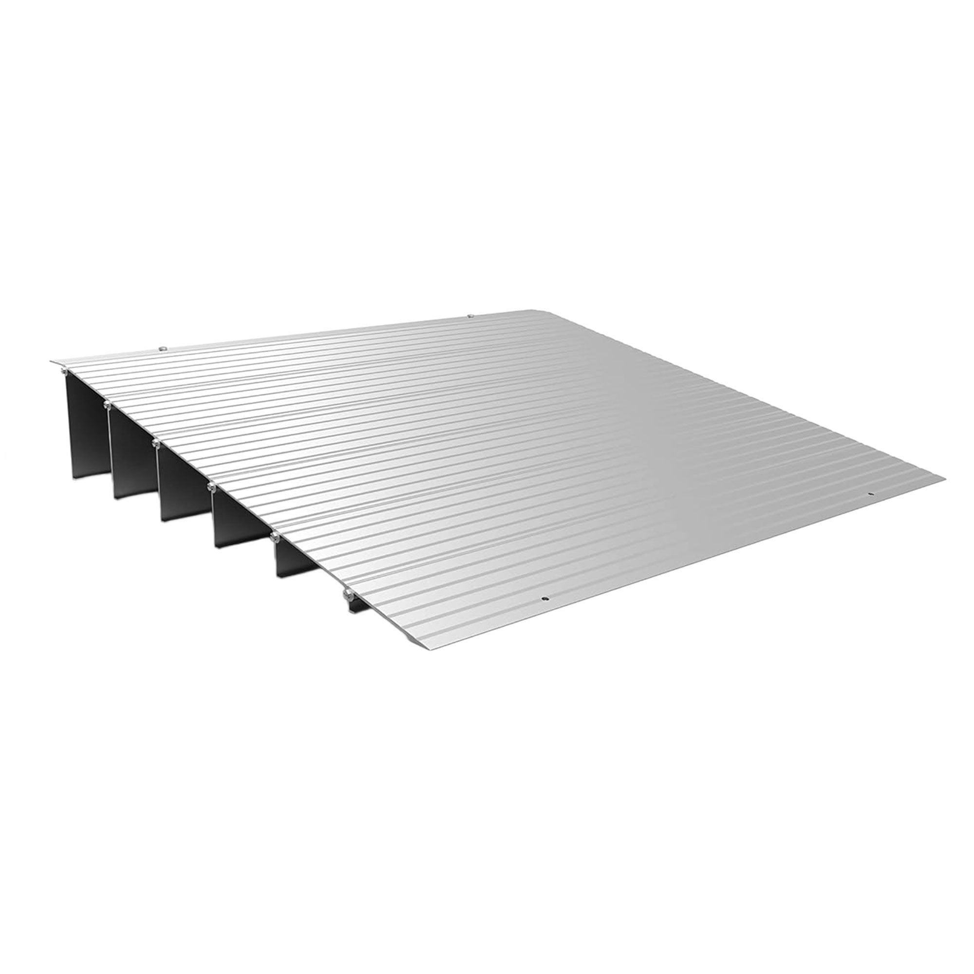 EX-ACCESS TRANSITIONS Portable Self Supporting Aluminum Modular Entry Threshold Ramp Ideal for Doorways and Raised Landings