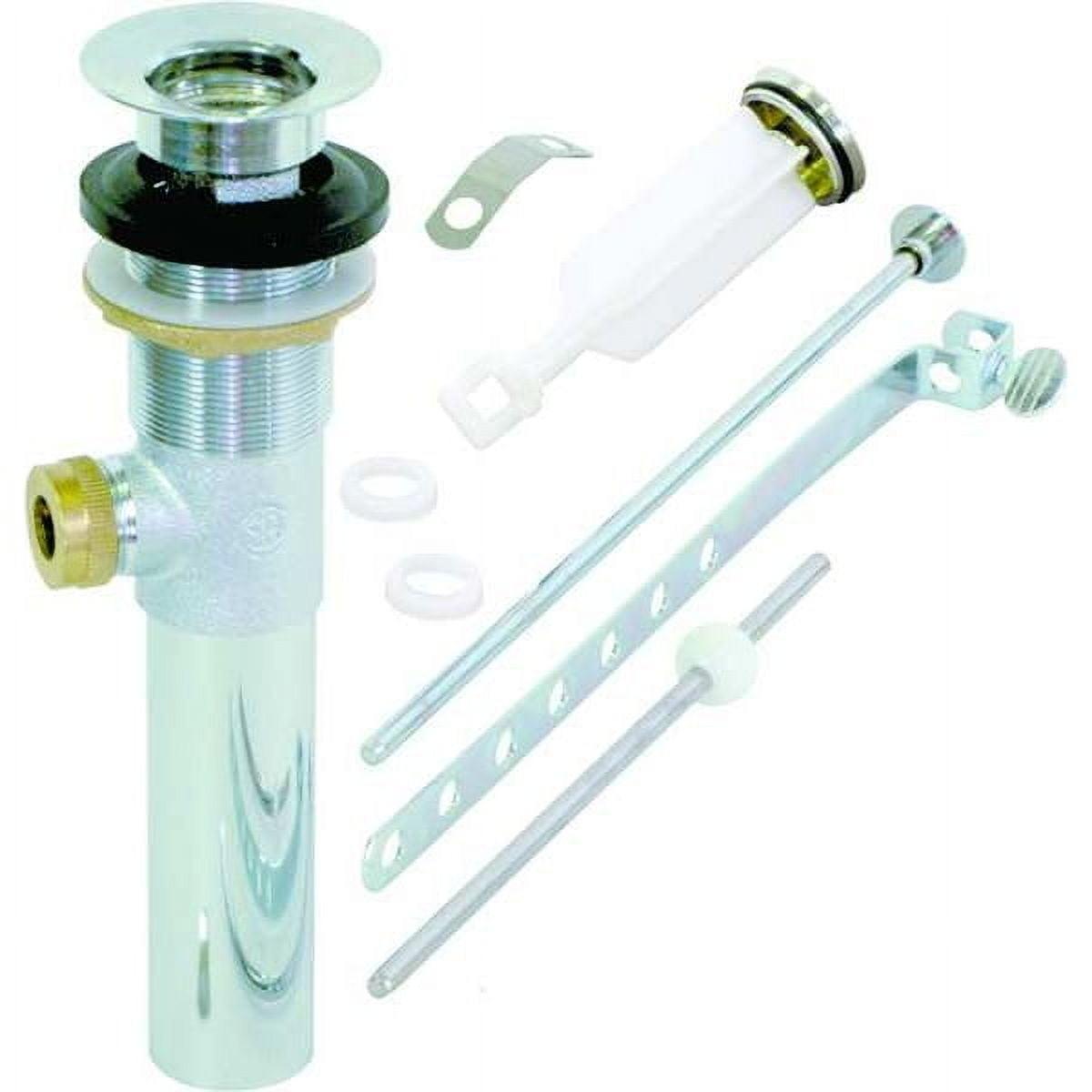 EZ-FLO 10901 Pop-Up Lavatory Bathroom Sink Drain Assembly Brass Body, 22-Gauge, Chrome Finish