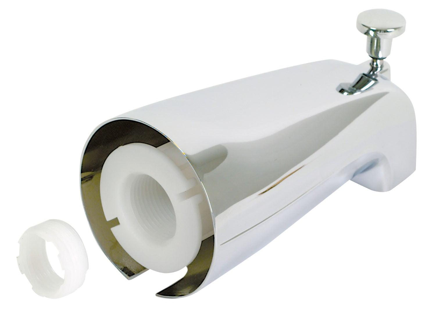EZ-FLO 15084 Adjustable Diverter Spout Faucets, 5-3/8 inch Length, Chrome