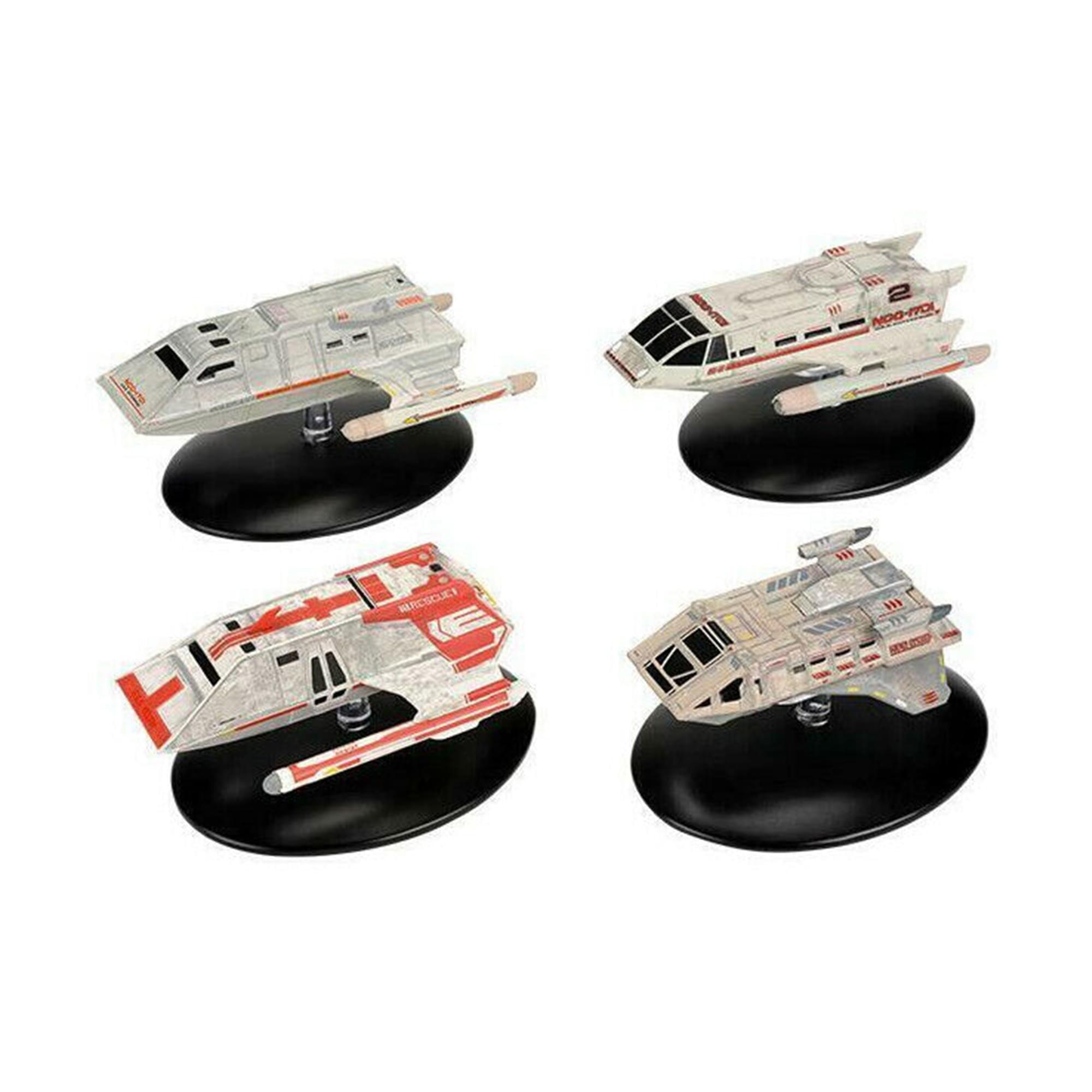 Eaglemoss Collections Star Trek Shuttlecraft Replica Set 4 | Passenger, Warrant, Short-Range, Medical | UK Version