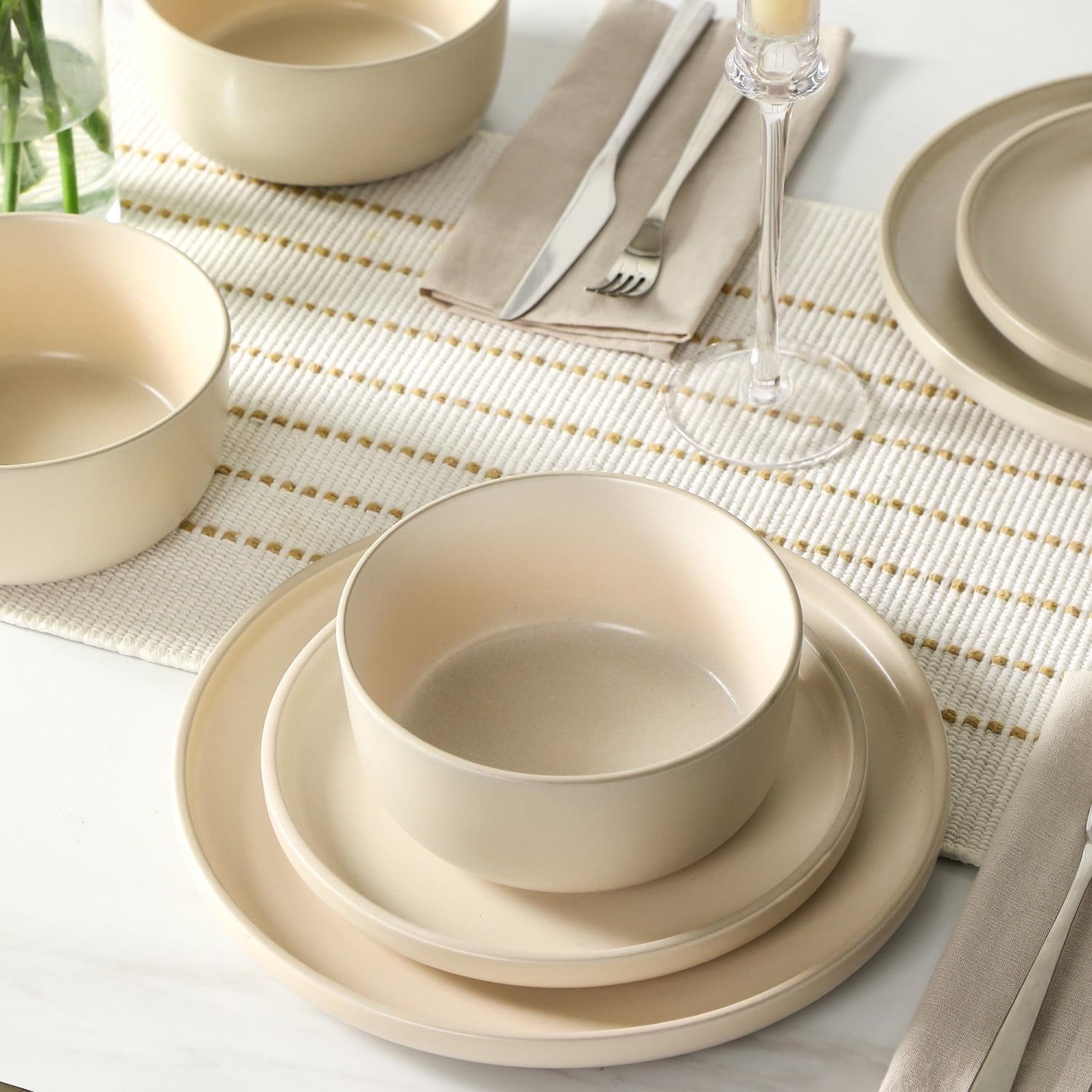 Earth & Clay Amber 24-Piece Dinnerware Set Stoneware