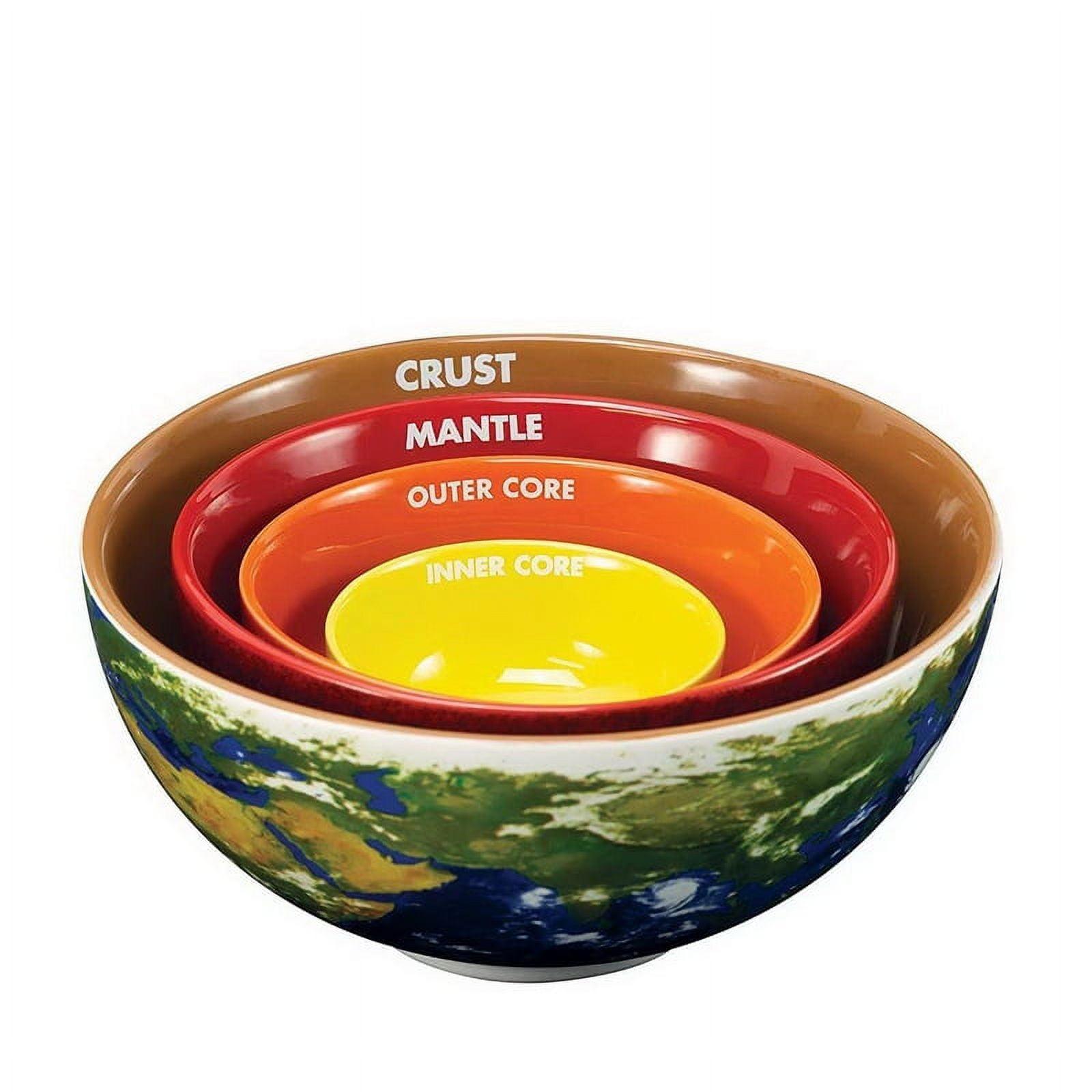 Crowded Coop, LLC Earth Cross Section Nesting Bowls Set of 4