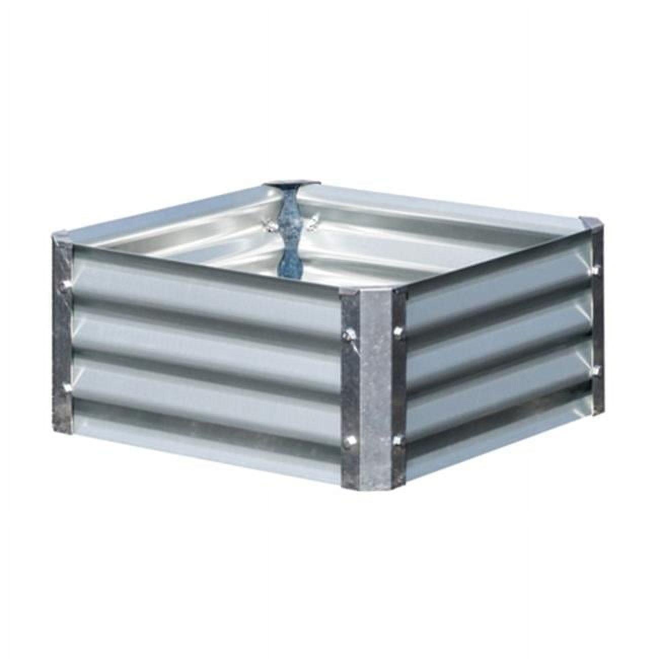Galvanized Steel 22" Square Low Raised Garden Bed