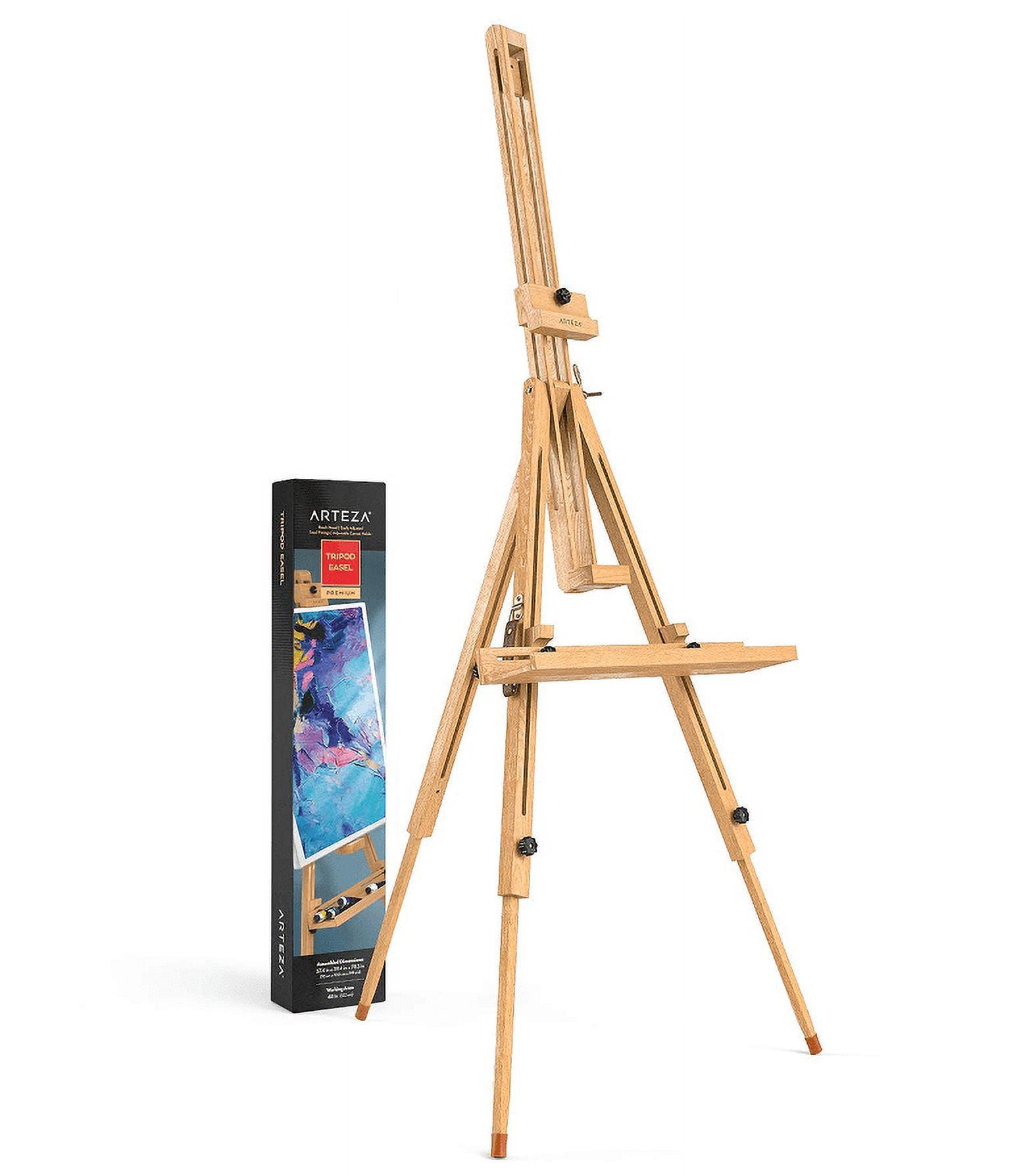 Adjustable Beechwood Tripod Easel Stand with Steel Fittings