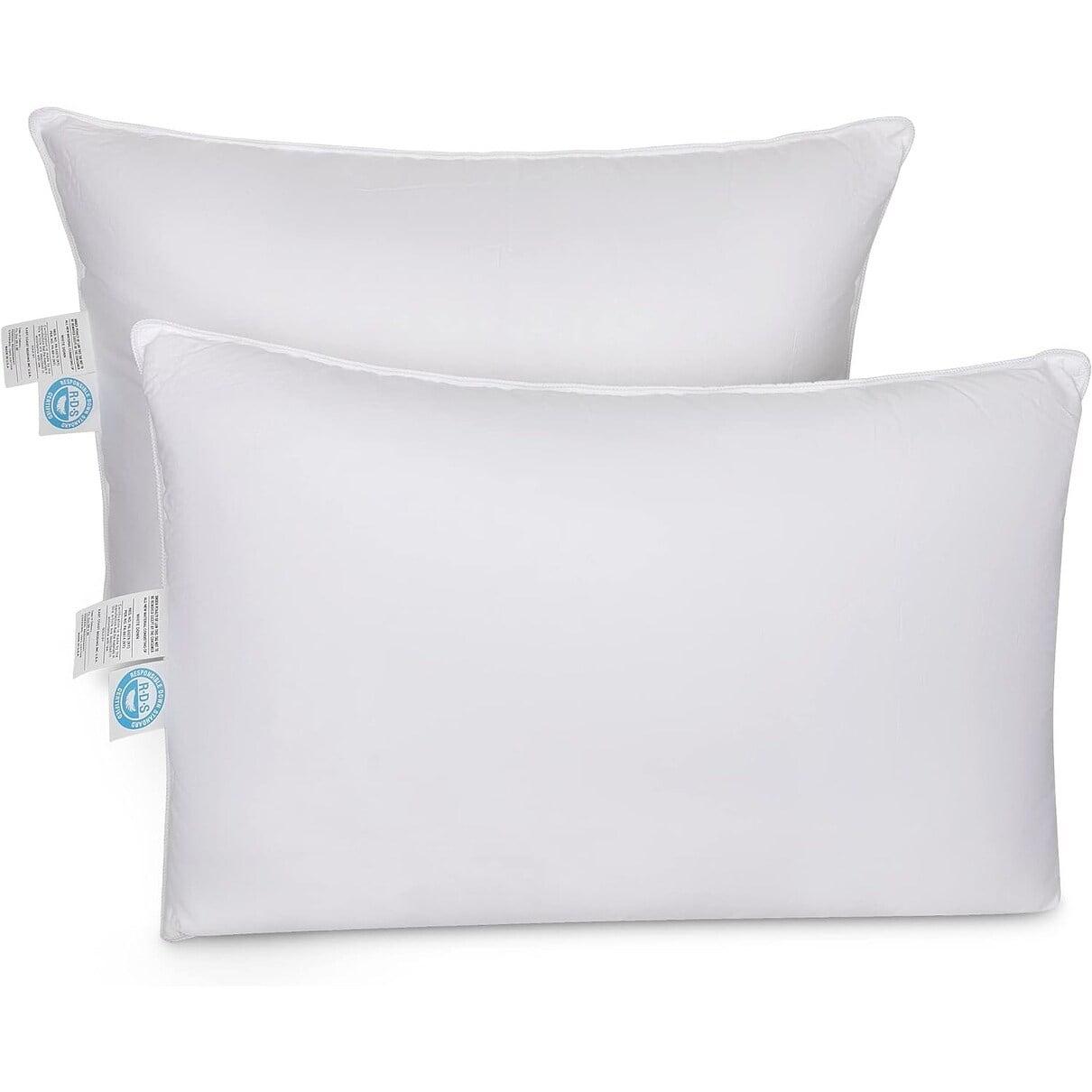 East Coast Bedding Medium Elite Premium Down Dream 600 Fill Power Pillow Set of 2