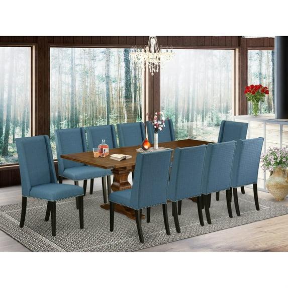 Lassale Removable Leaf Acacia Solid Wood Dining Set