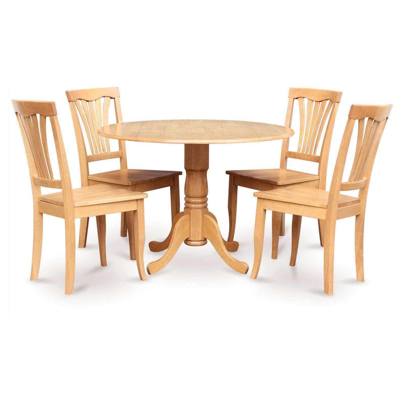 Dublin 5 - Piece Extendable Solid Wood Pedestal Dining Set