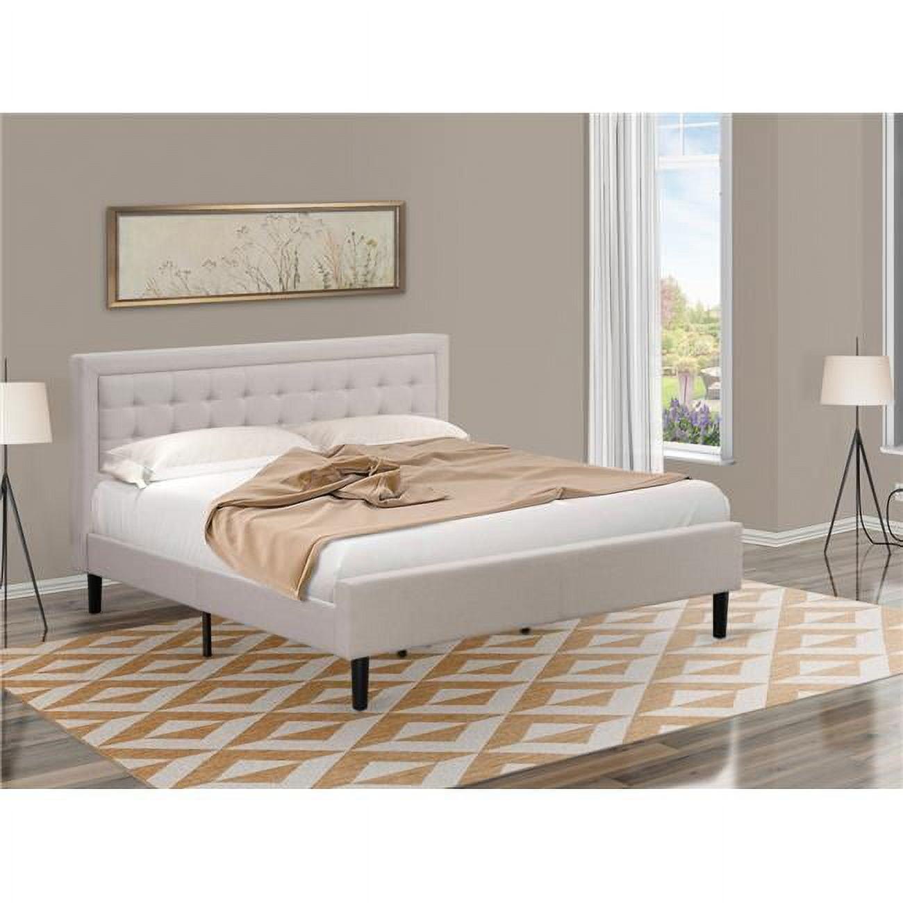 Upholstered Metal Platform Bed