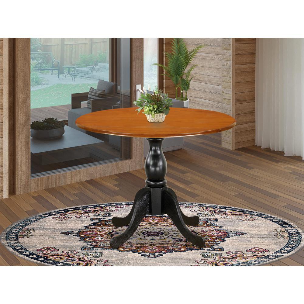 Dublin Extendable Round Solid Wood Dining Table