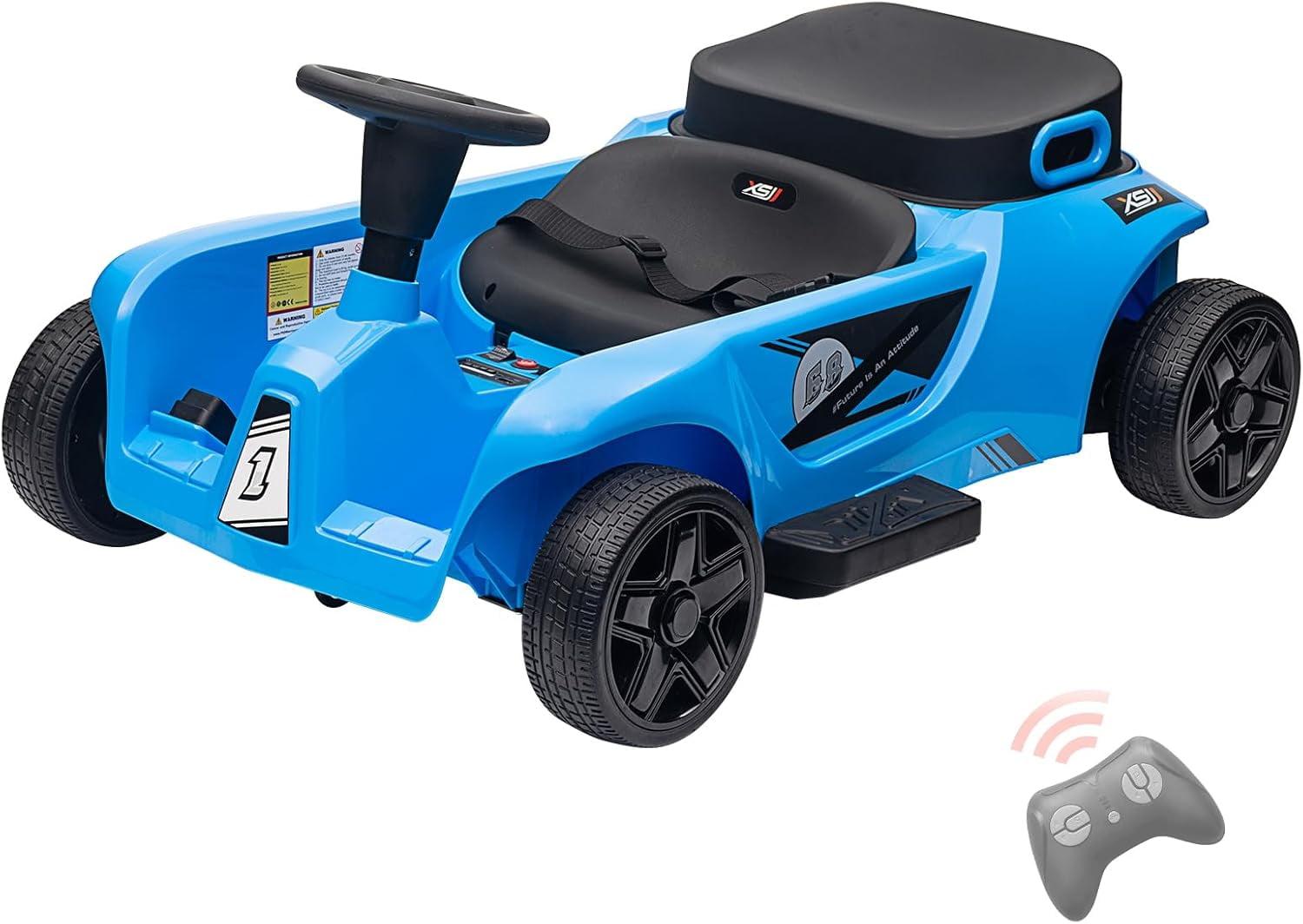 Blue 24V Kids Ride-On Truck with Remote Control