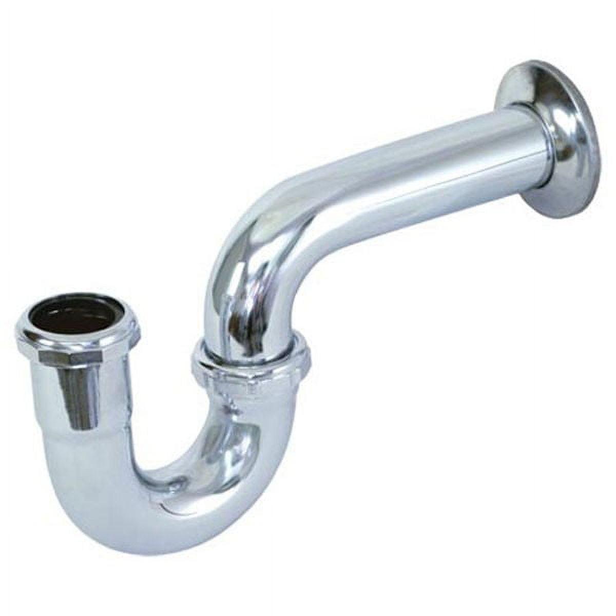 Eastman 35002 P-Trap Pipe Fittings & Couplers with Flange, 1-1/4 inch, Brass with Chrome