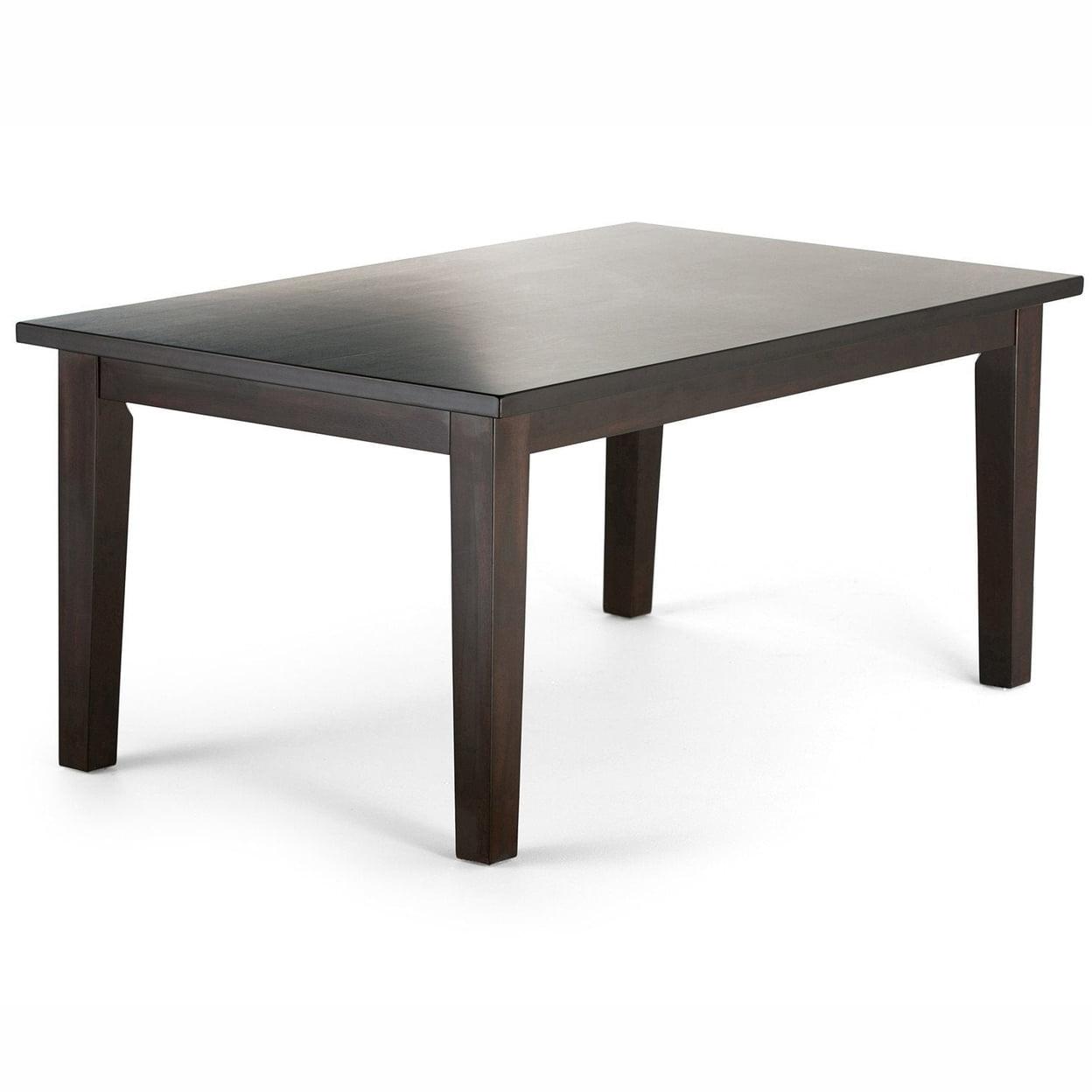 Simpli Home Eastwood 66" x 40" Dining Table in Java Brown