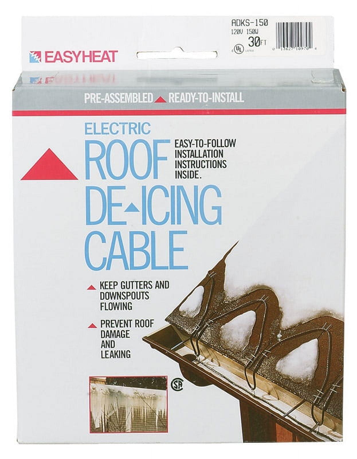 EasyHeat 30 ft Black Roof and Gutter De-Icing Cable Kit