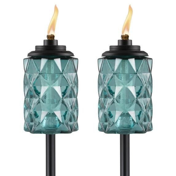 TIKI Brand TIKI® Brand Easy Install 65 Inch TIKI Torch Topaz Blue (Set of 2)
