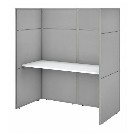 Bush Business Furniture Easy Office Rectangle 1 Person Cubicle with Cable Management