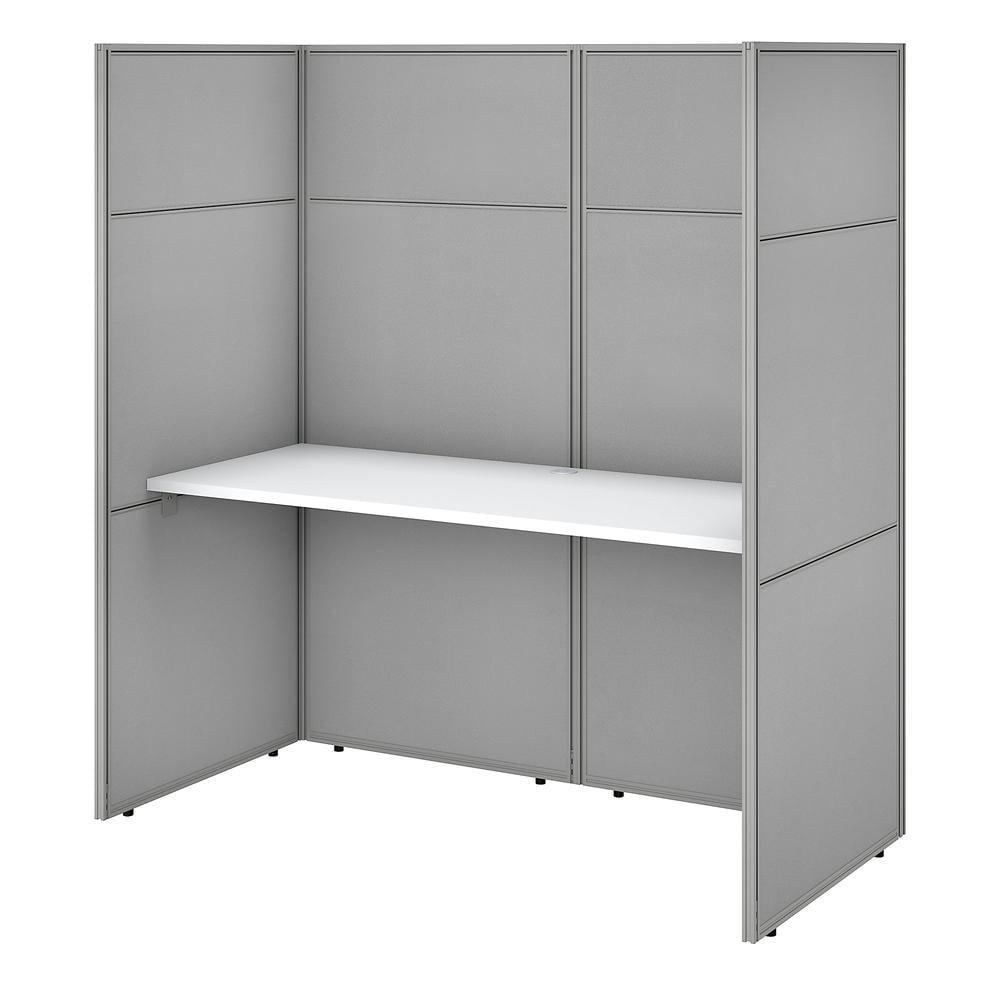 Bush Business Furniture Easy Office Rectangle 1 Person Cubicle with Cable Management