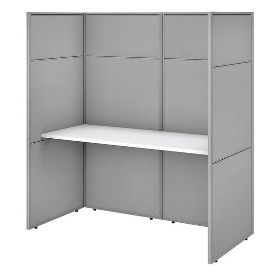 Bush Business Furniture Easy Office Rectangle 1 Person Cubicle with Cable Management