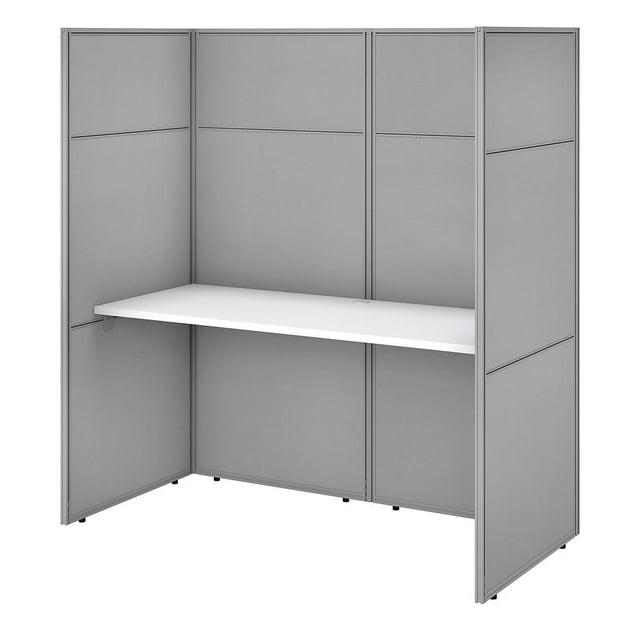 Bush Business Furniture Easy Office Rectangle 1 Person Cubicle with Cable Management