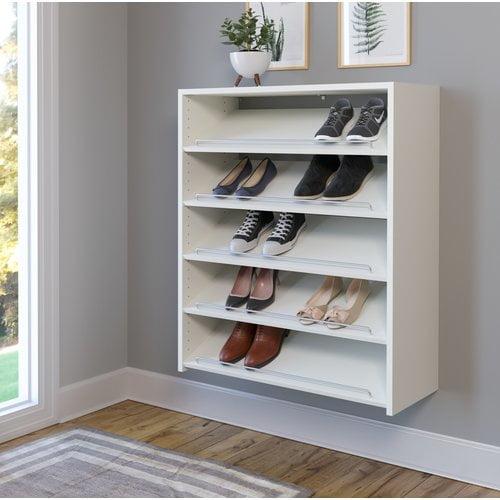 Easy Track 15 pair Shoe Organizer White