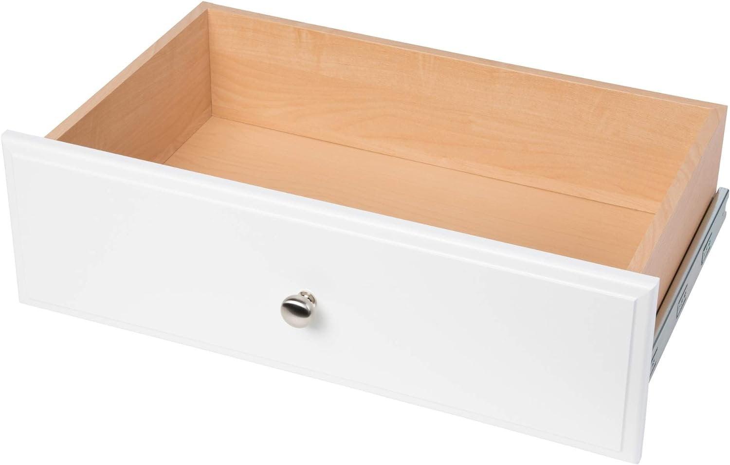 Easy Track White Deluxe Closet Storage Drawer