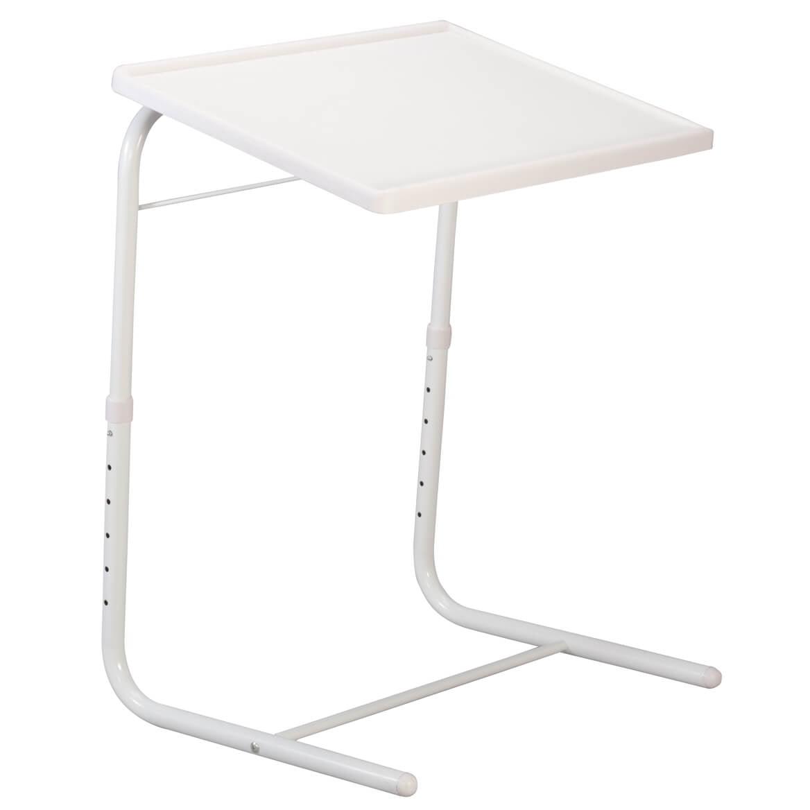 White Adjustable Height and Angle Tray Table