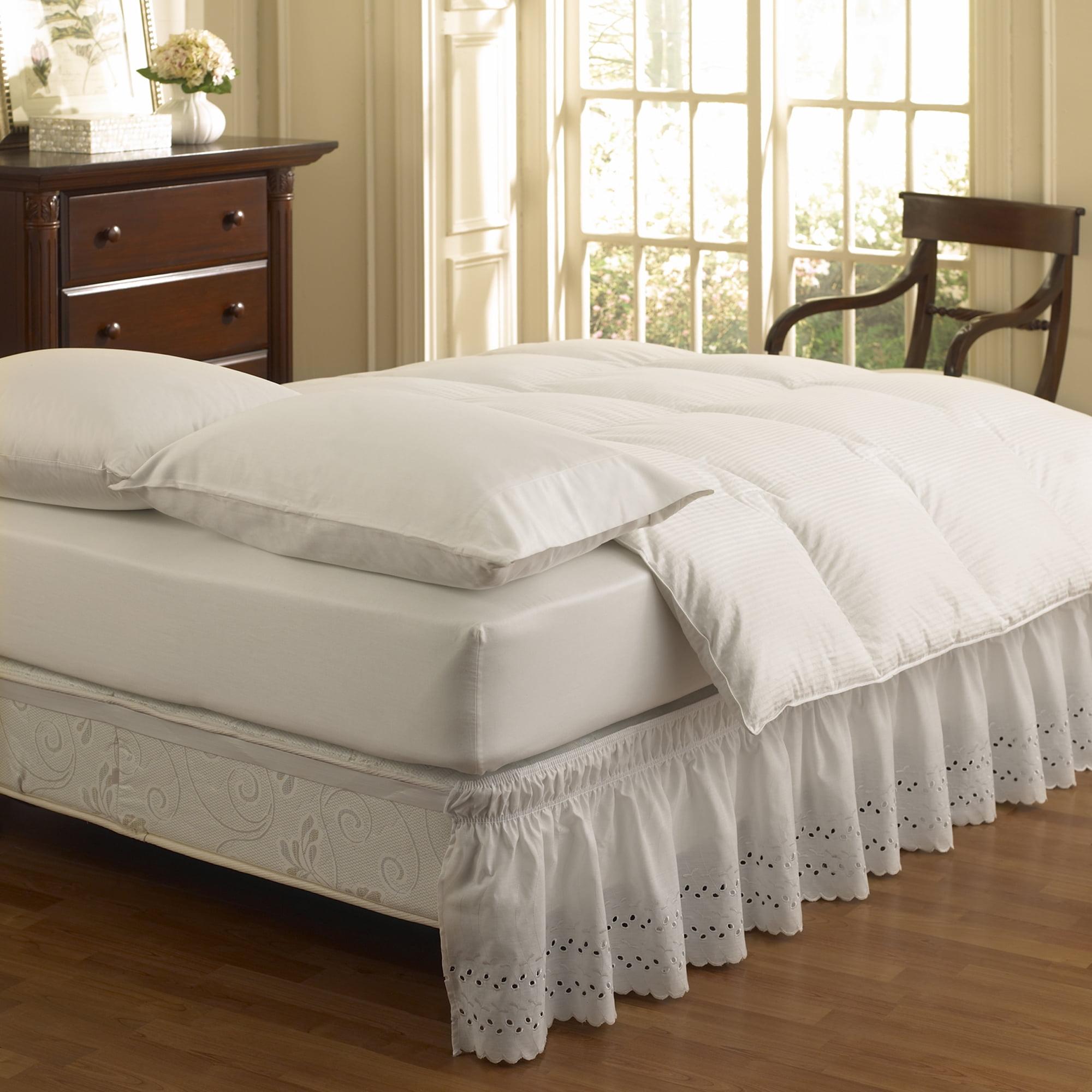 Wrap Around Eyelet Ruffled Bed Skirt - EasyFit™