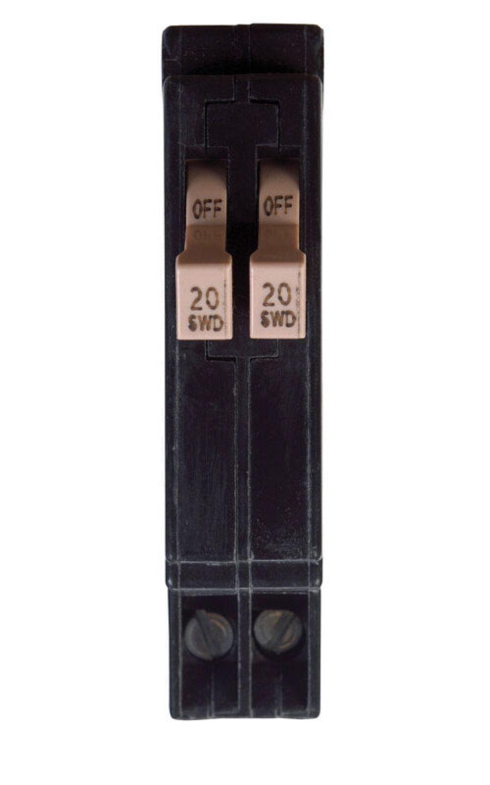 Eaton CHT2020 Cutler-Hammer Tandem Single Pole Circuit Breaker, 3/4", 20 Amp