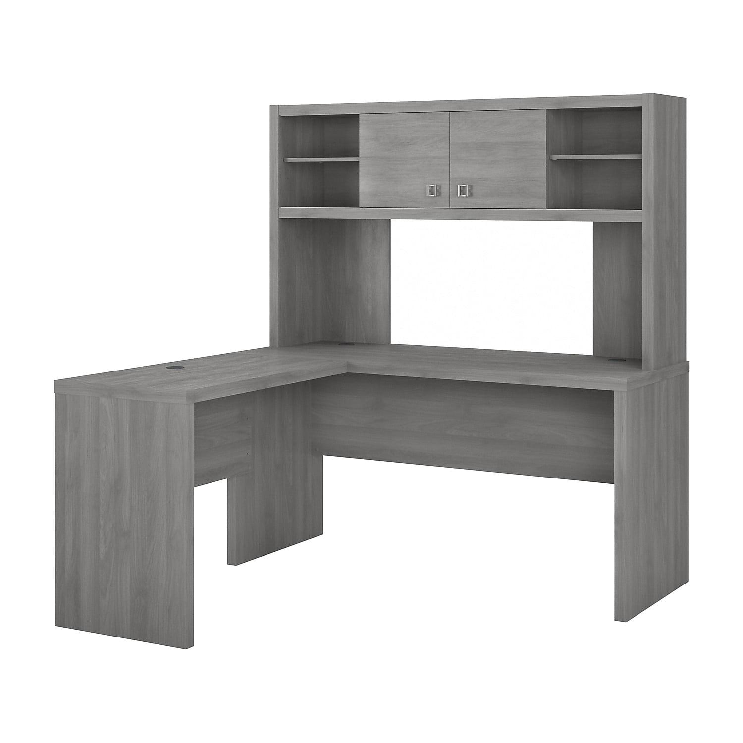 Echo 2-Piece L-Shape Computer Desk Office Set with Hutch