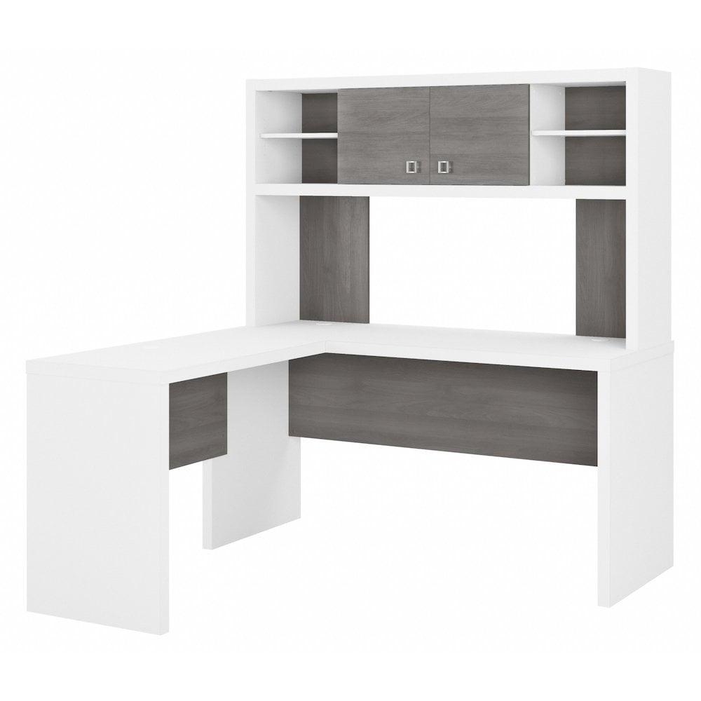 Echo 2-Piece L-Shape Computer Desk Office Set with Hutch