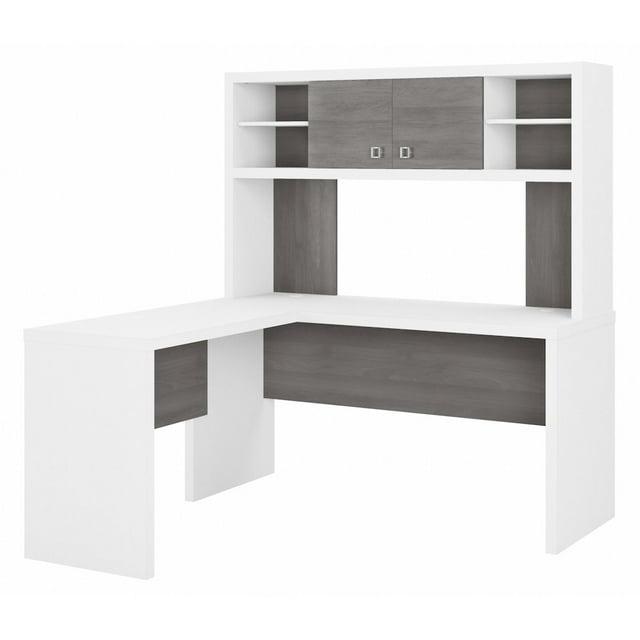 Echo 2-Piece L-Shape Computer Desk Office Set with Hutch