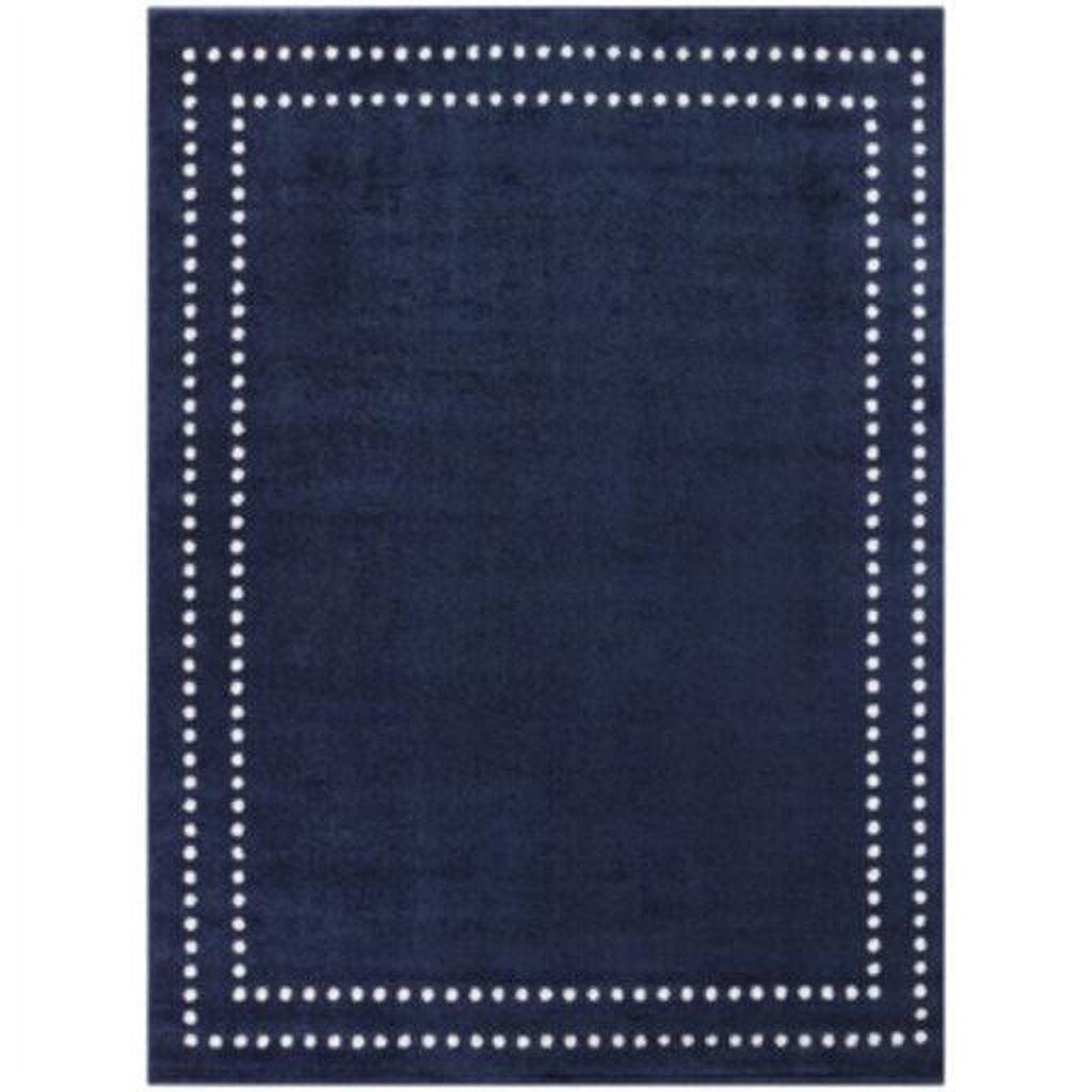 Blue Synthetic Reversible Washable Runner Rug