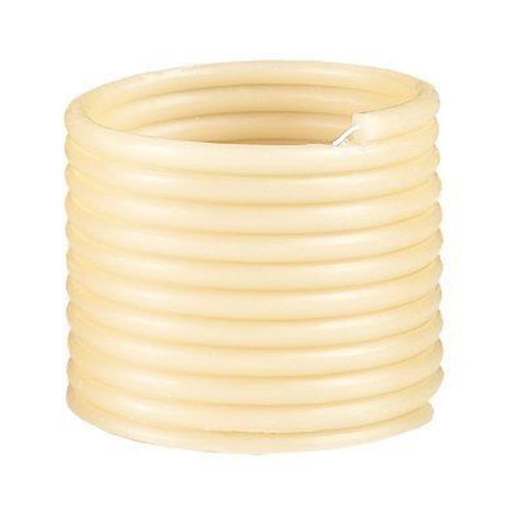 Eco-friendly 60-Hour Beige Beeswax Coil Candle Refill