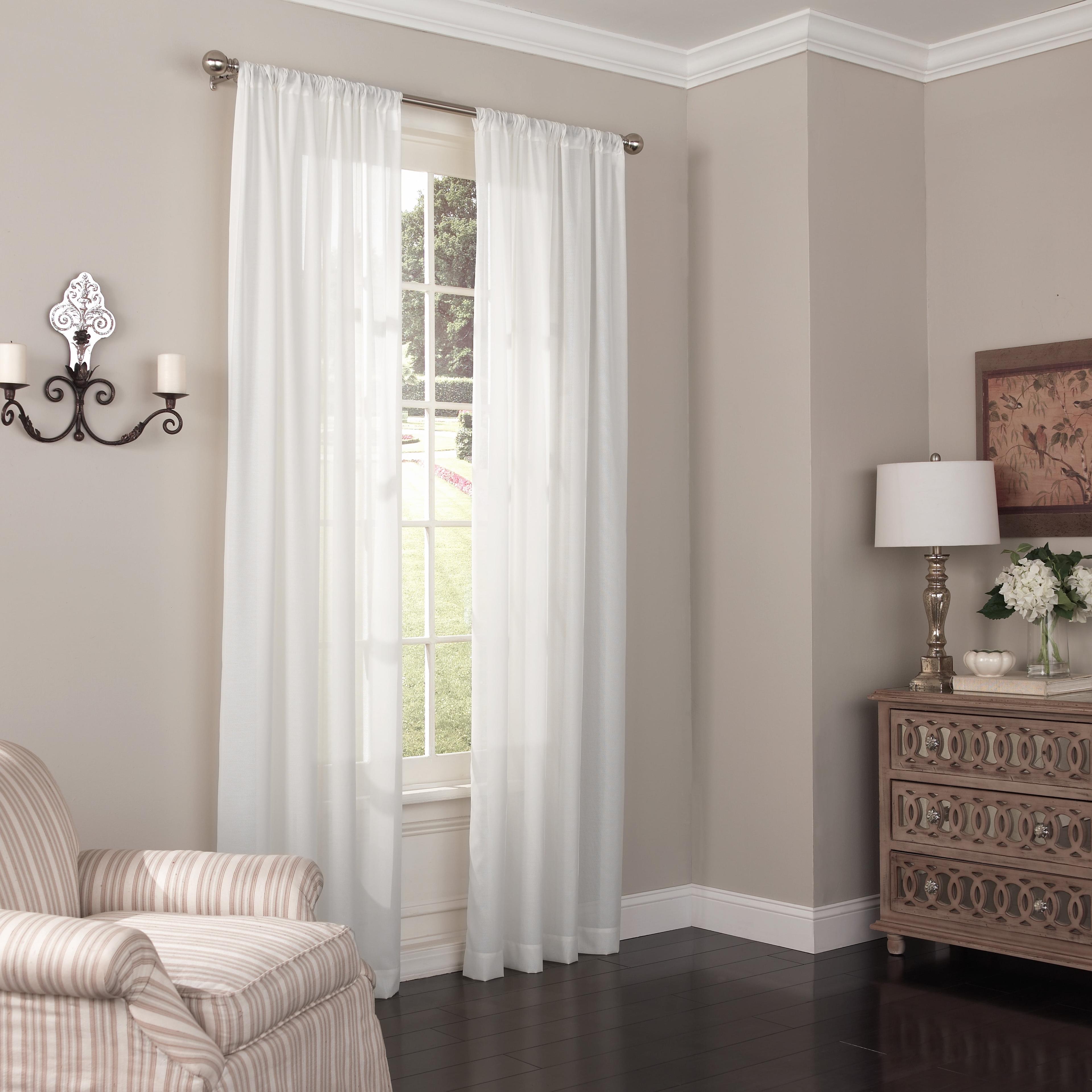 Eclipse Chelsea Polyester Sheer Curtain Single Panel