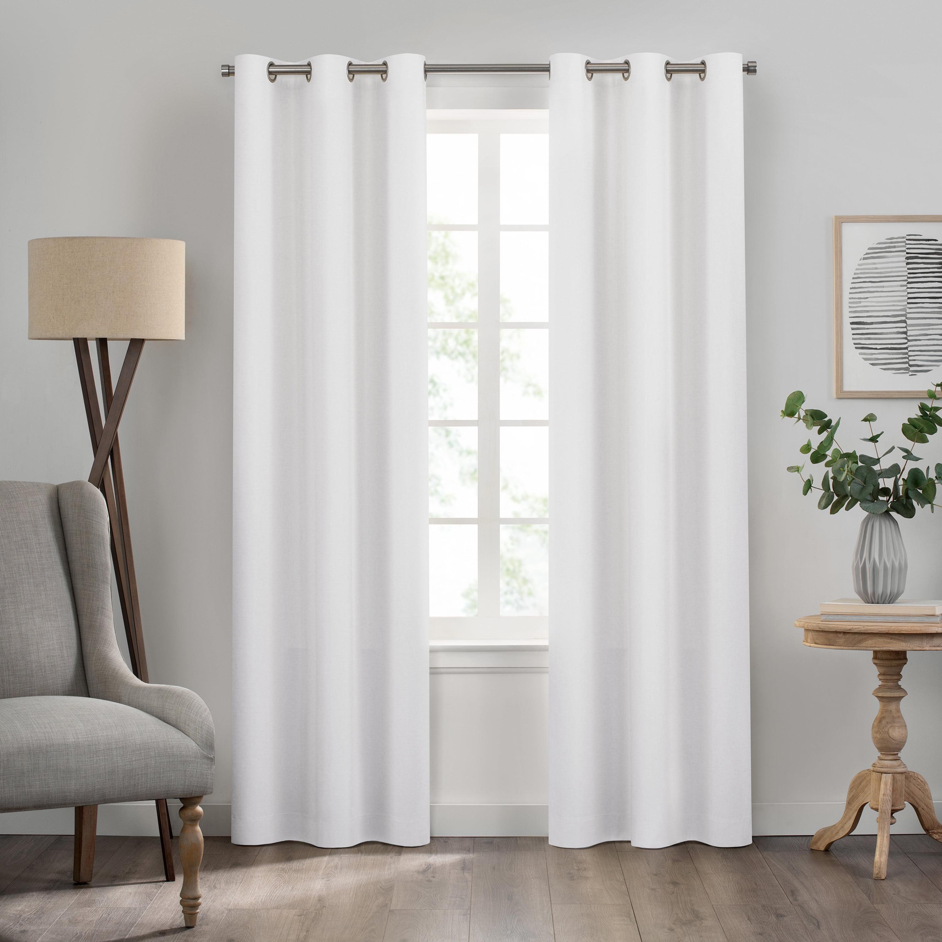 Eclipse Kendall Grommet Blackout Curtains, 63 In Long x 42 In Wide, White