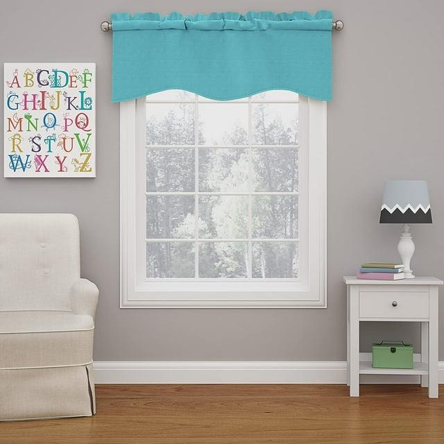 Eclipse Kendall Scalloped 42'' W Window Valance