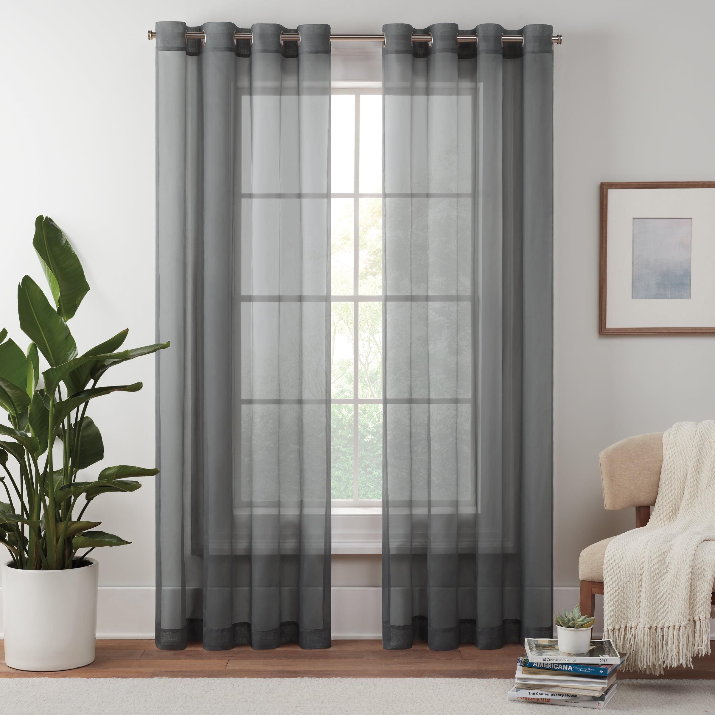Eclipse Livia Sheer Voile Grommet Curtain Panel