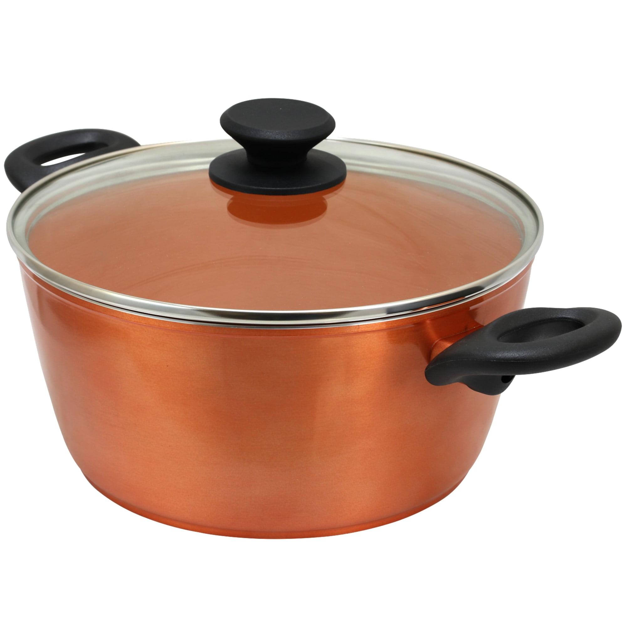 Eco Friendly Home 4.5 Quarts Non-Stick Aluminum Round Dutch Oven