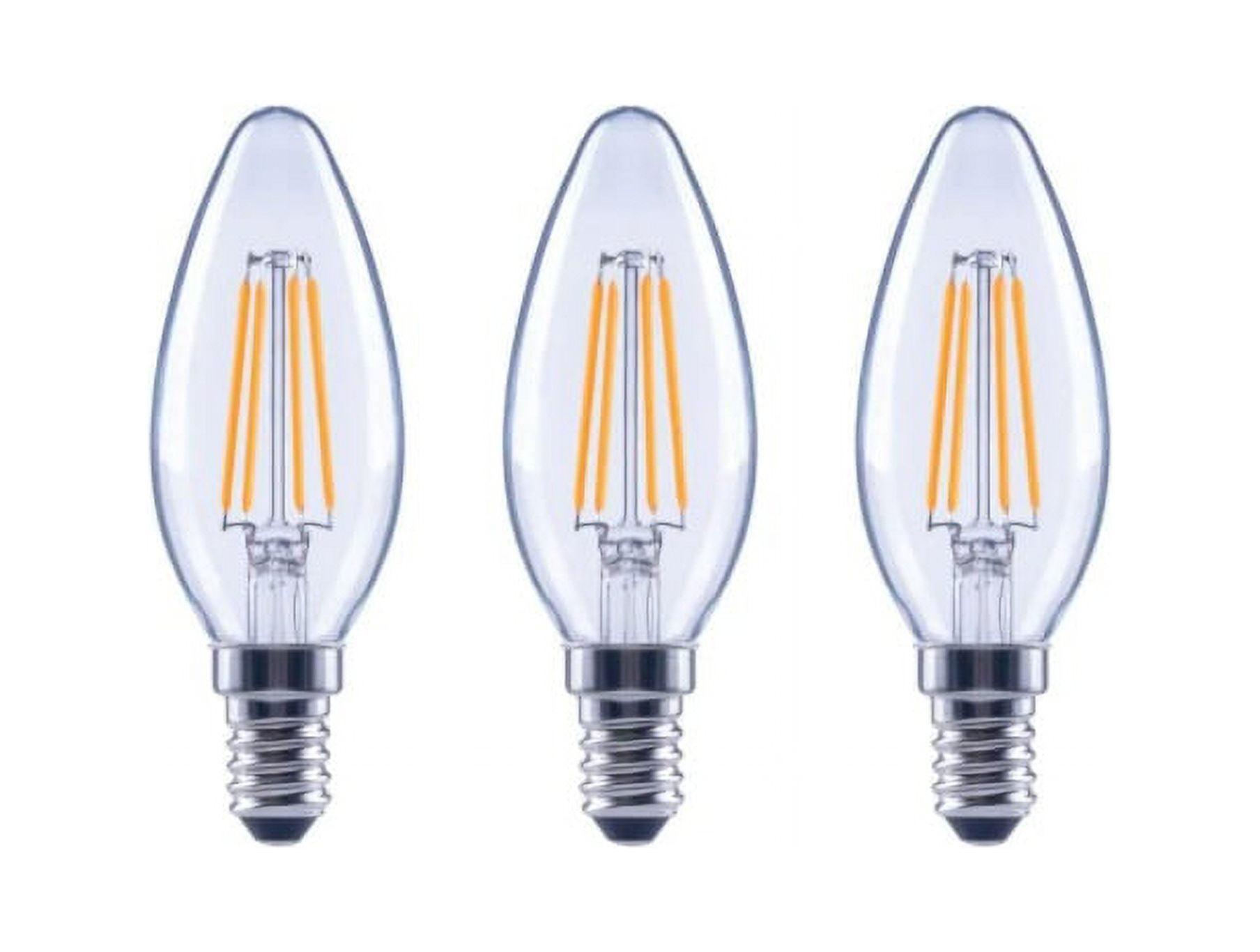 EcoSmart 60-Watt B11 ENERGY STAR Vintage LED Light Bulb White (3-Pack)