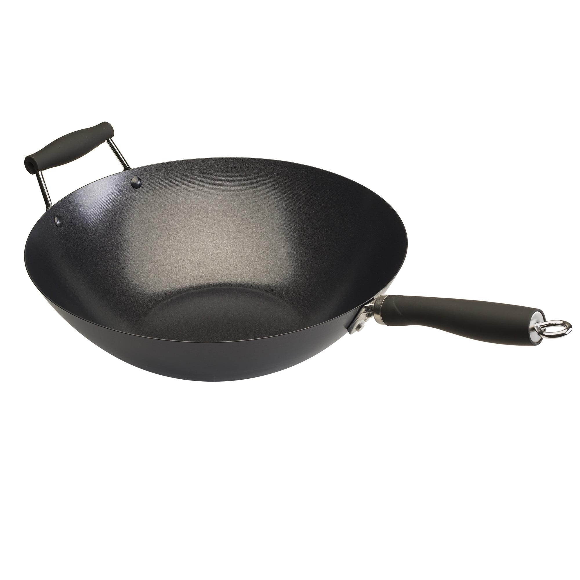 Hong Kong Chopstick House Carbon Steel Wok with Helper Handle