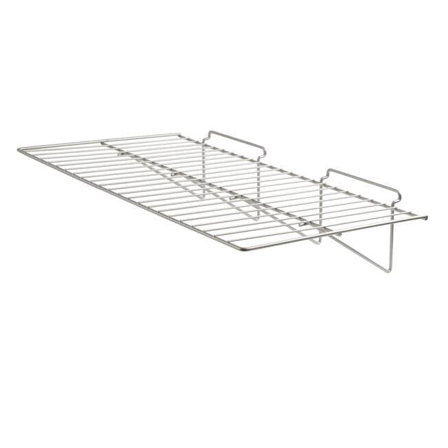 Chrome Epoxy 24" x 12" Wire Slatwall Shelf