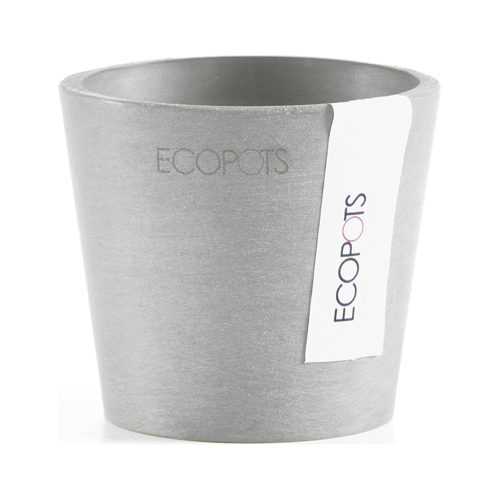 Ecopots Ecopots Indoor/Outdoor Modern Round Recycled Plastic Planter Flower Pot