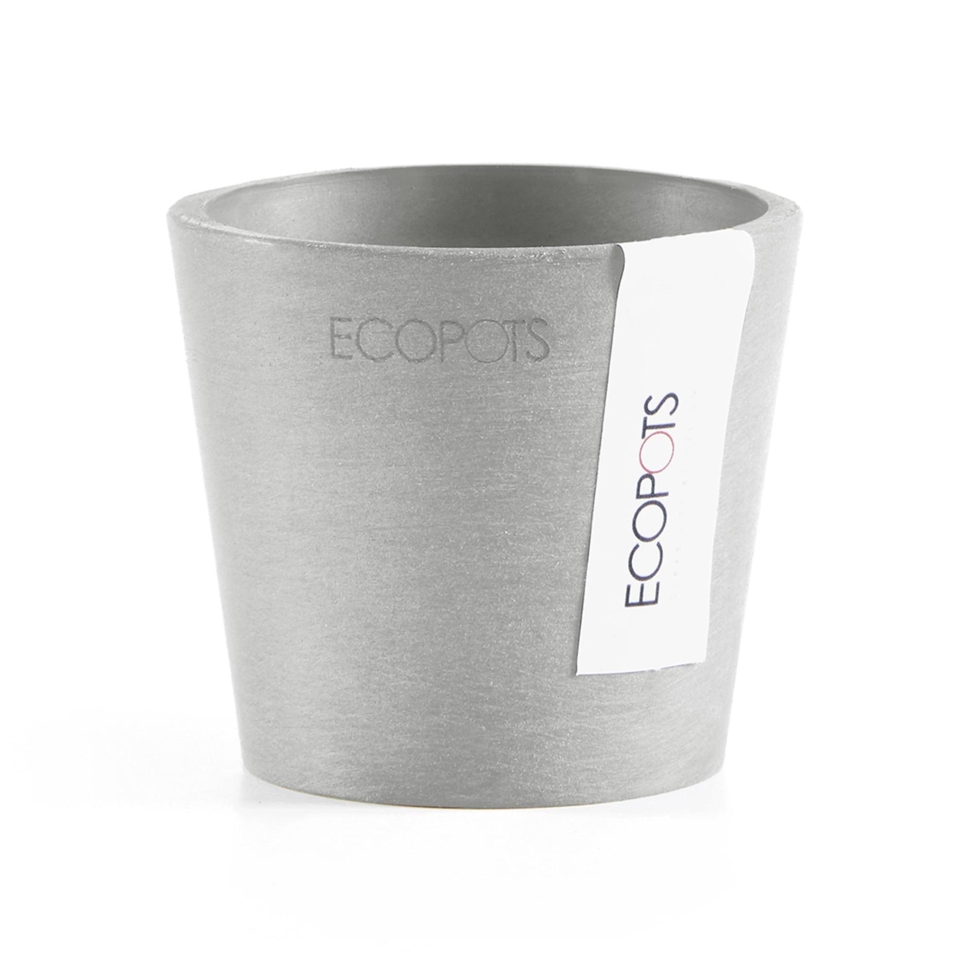 Ecopots Ecopots Indoor/Outdoor Modern Round Recycled Plastic Planter Flower Pot