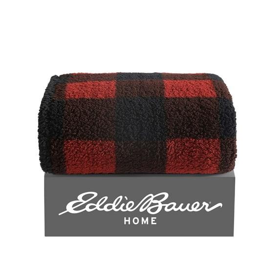 Eddie Bauer Alpine Eddie Bauer Printed Sherpa Reversible Throw Blankets