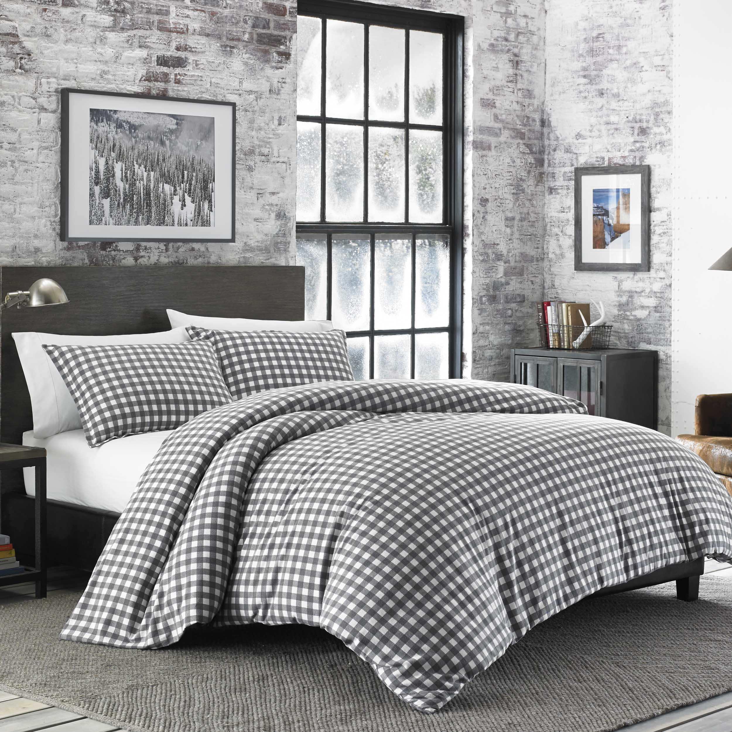 Preston Twin Gray Cotton Reversible Comforter Set